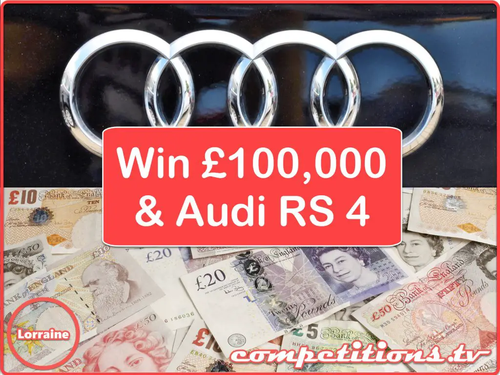 Lorraine £100,000 and an Audi RS4