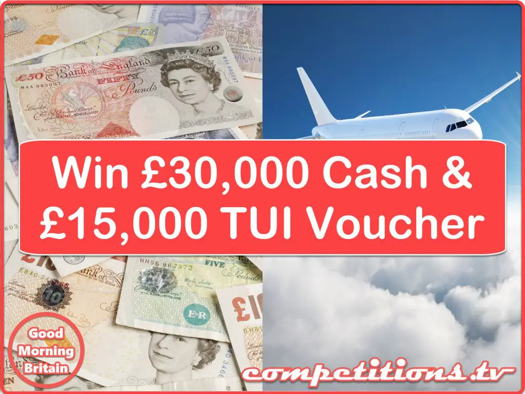 GMB £30,000 and TUI gift cards