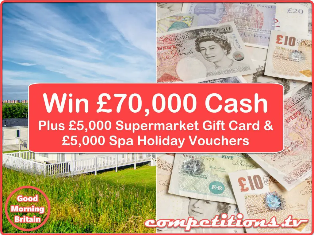 GMB £70,000 cash, supermarket & spa vouchers